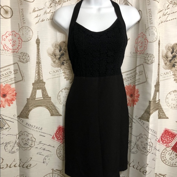 Little Black Halter Dress - Picture 1 of 7